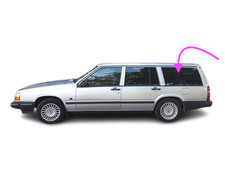 Fits: 1991-1995 Volvo 940 4D Station Wagon Driver Left Side Quarter Window Glass