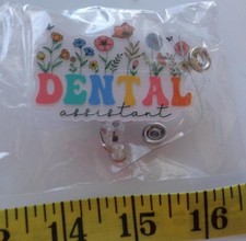 Dental Assistant Dentist DA Badge Reel Badge Holder NIP