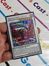 CARTA YU-GI-OH DRAGO ROSA NERA 1*EDIZIONE ULTRA RARA DUSA-IT077