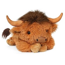WDXDSOB Weighted Highland Cow Stuffed Animals 4.2 Lbs Large, Brown