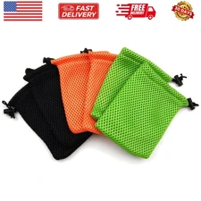 6pcs Nylon Mesh Drawstring Bag Pouches for Mini Stuff Cellphone Mp3 9x14cm 3....