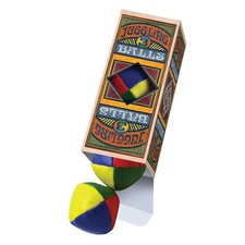 Juggling Balls Set of 3, Soft Multicolor Practice Balls in Retro Gift Box,