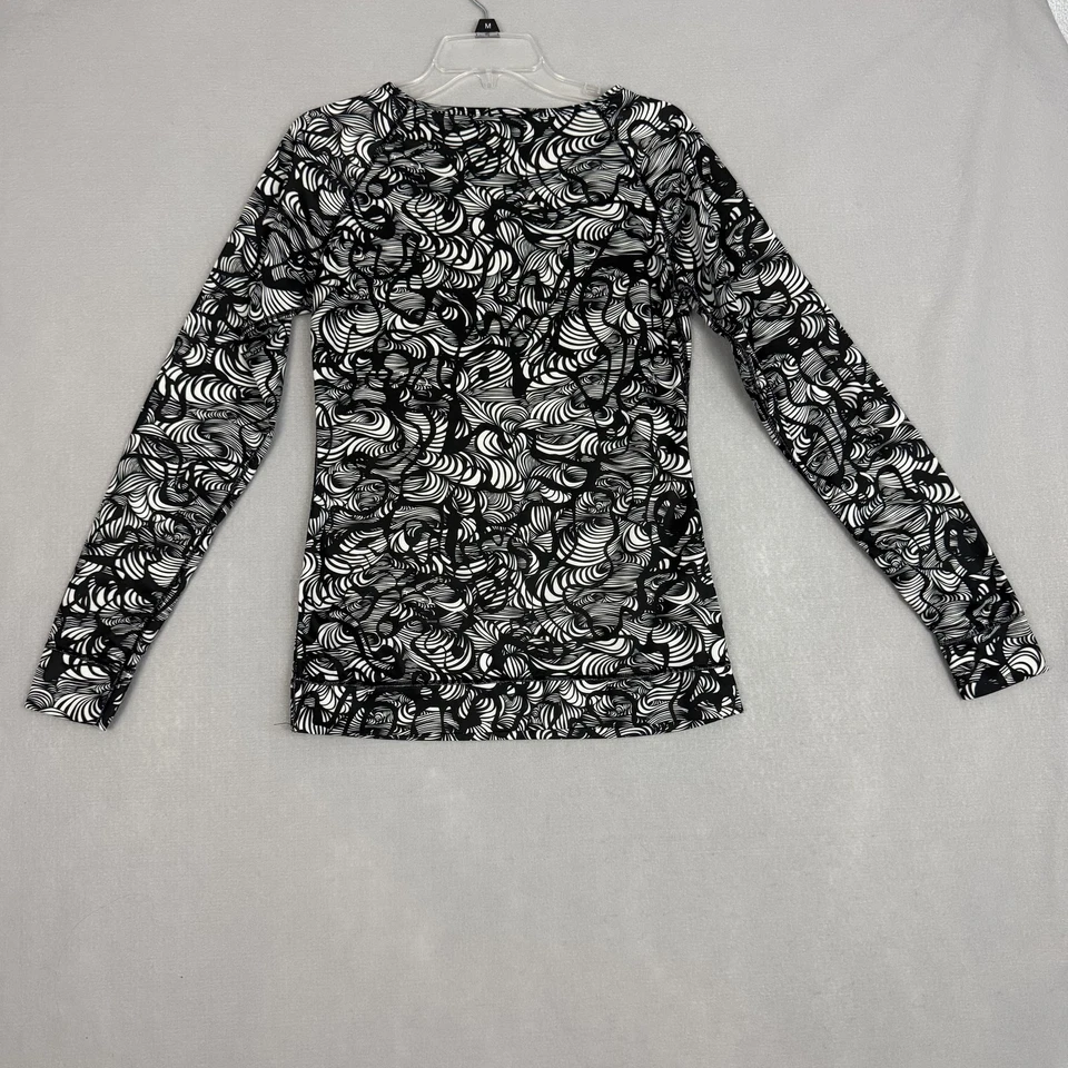 Camisa Burton Mujer Grande Negra Blanca Dryride Capa Base Manga Larga Térmica Foto 2 de 4
