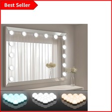 Adjustable Brightness Hollywood Mirror Lights - 14 Bulbs for Flawless Makeup