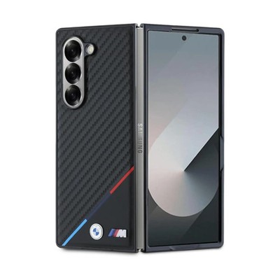 BMW Hülle BMHMZFD623PUDTK Carbon Tricolor Schwarz   Galaxy Z Fold6