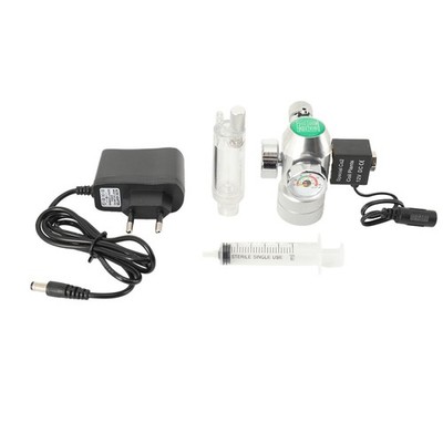 Aquarium Fish Tank 2 Gauge CO2 Druckregler Blasenzähler Magnetventil Solenoid