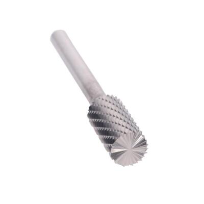SB-7 3/4 X 1 Cylindrical End Cut Carbide Bur with 1/4 Shank
