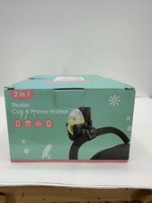 2-in-1 Universal Cup  Phone Holder, Storage Rack for Stroller/Wheelchair 2 Pk 