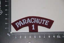 WWII TYPE BRITISH ARMY CLOTH SHOULDER TITLE RE ENACTOR PARACHUTE 1 BTN REGIMENT
