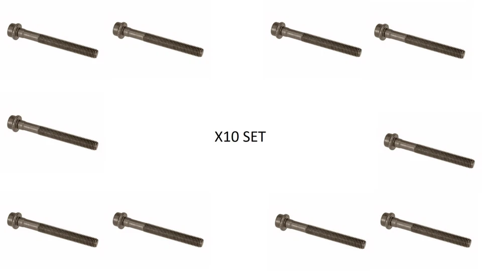 Set of 10 Bolts Cylinder Head Bolt Kit for Mercedes - Victor Reinz - Image 4 of 4
