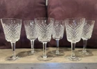 Vintage Waterford Crystal Alana Pattern Water Goblet 8 Oz Glass - Set of 6