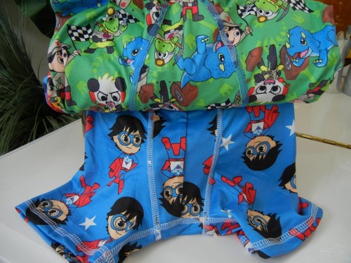 RYANS WORLD POCKET WATCH NWT BOYS PACK OF 4 MULTI-COLOR BOXER BRIEFS UNDERWEAR - Picture 4 of 5