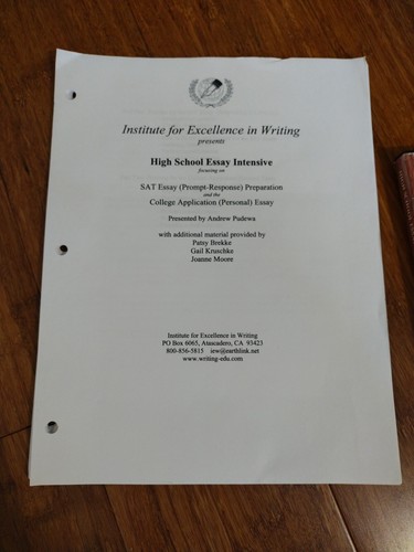IEW High School Essay Intensive Homeschool Writing Curriculum Discs Book Set SAT - Imagen 2 de 9