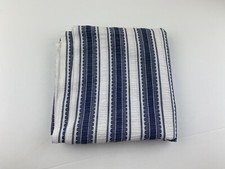 Blue And White Striped fabric 45 in by 84 in