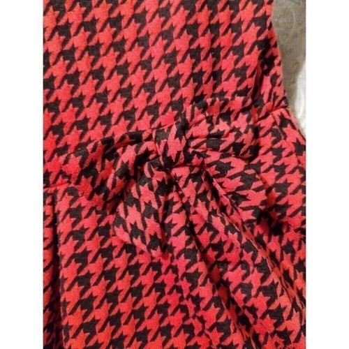 The Children's Place Red & Black Houndstooth Pattern Dress Girls Size XL 14 - Picture 3 of 9
