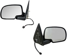 Mirrors For Chevy Gmc Truck Tahoe Suburban 2000 2001 2002 Heat Puddle Lamp Pair