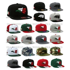 MEXICAN MEXICO Hat Hecho En Mexico Eagle Aguila Snapback Flat Bill Baseball Cap