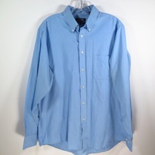 CHAPS Wrinkle Free Classic Fit Men's Blue Button Shirt - Size 16 1/2, 34/35 a