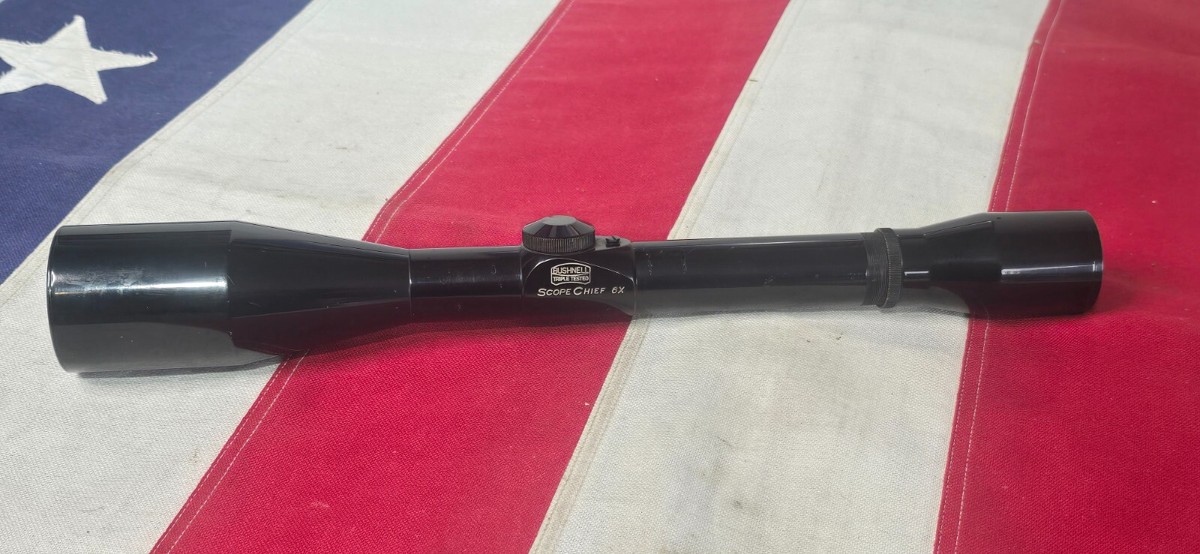 Vintage Bushnell Scope Chief 6x 42mm Rifle Scope Japan Gloss Black