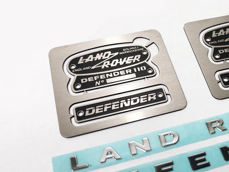 1/10 Scale Metal Emblem for RC4WD Gelande II Defender D90 / D110, TRX-4 Defender - Image 2 of 2
