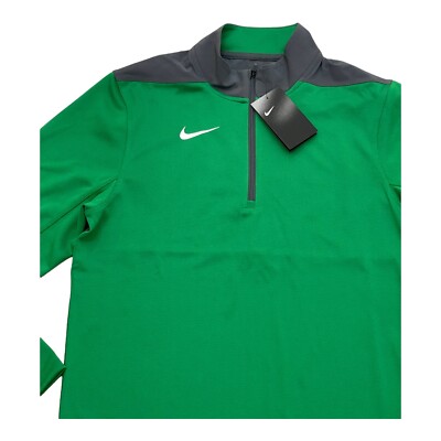 Nike Men's Dri-Fit Quarter-Zip Pullover DH3410-377 Green Size