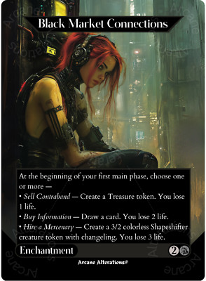 Black Market Connections - Full Art Altered Art Custom Proxy Cards