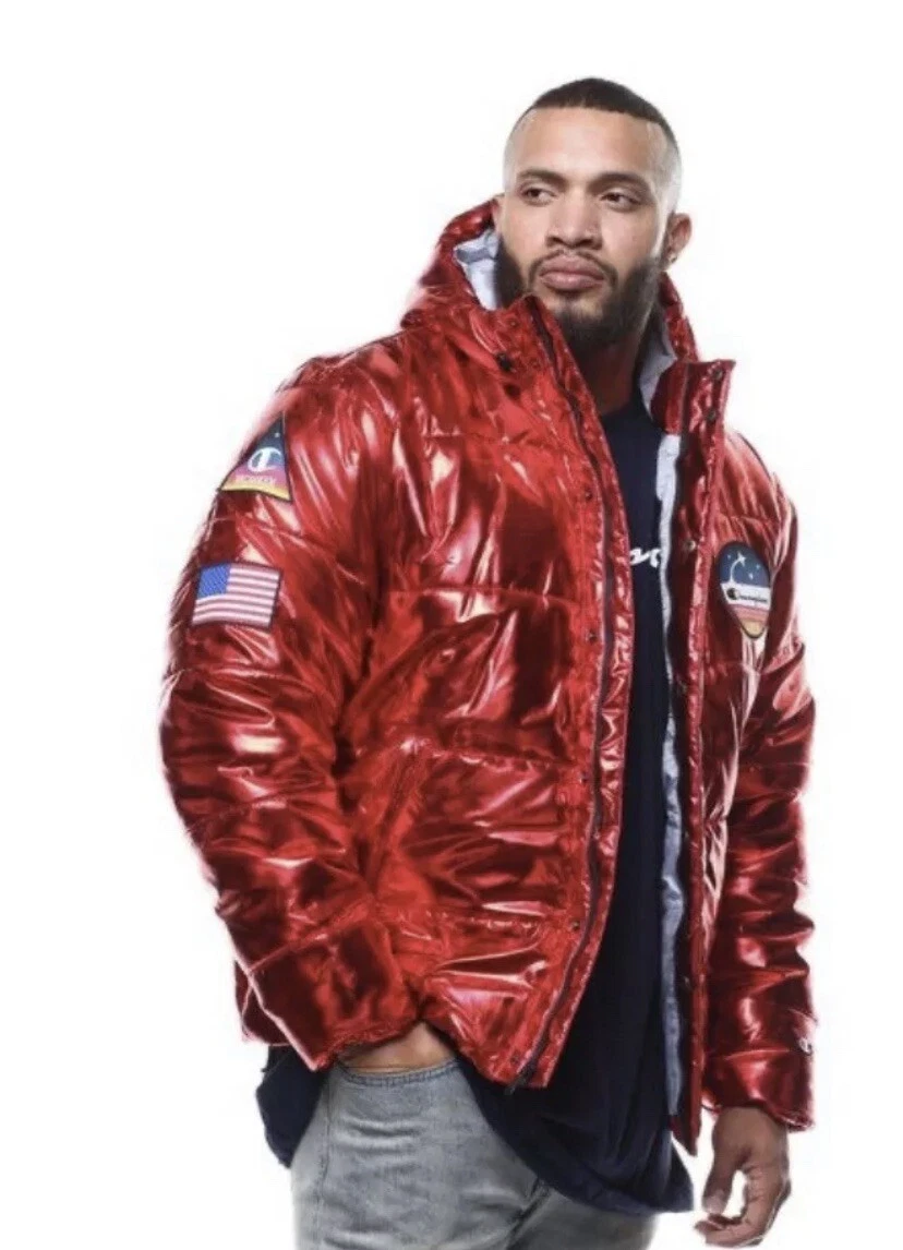 kanal ribben Mauve Champion x NASA Limited Edition Metallic Red Puffer Jacket Mens Insulation  XS 🔥 | eBay