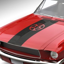 Auto Aufkleber Streifen Grunge Stern Army Destroyed Rennstreifen Sticker #1359