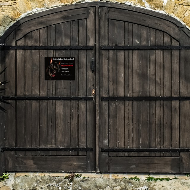 Hundeschild Schäferhund lustig Alu 20x15cm Schild Hund Warnung