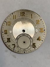 10 Size Pocket Watch Dial Full  In Gold Tone No Brand Name.