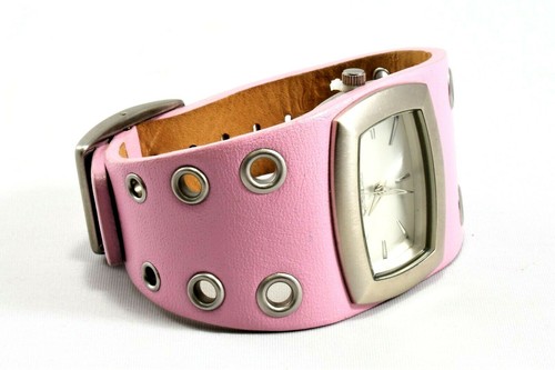 New Vestal MINX Are You Experienced Fashion Watch Pink Leather Band New Batter - Picture 4 of 6
