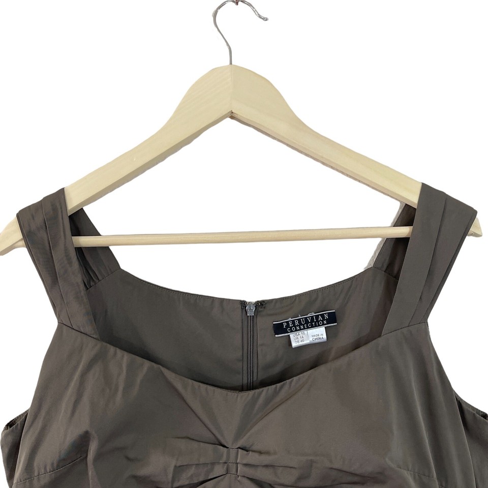 Peruvian Connection 10 Dress Sleeveless Sheath Above Knee Womens READ ...