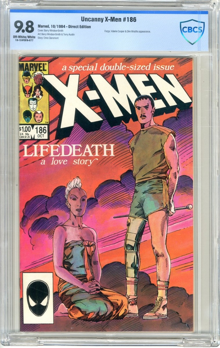 Uncanny X-Men #186 CBCS 9.8 NMMT White pgs 10/84 Forge, Valerie