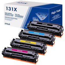 4PK CF210A Toner Cartridge Fits for HP LaserJet Pro 200 M251nw MFP M276n M251n