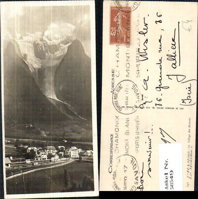 541549 France Foto AK Chamonix Le Village des Bossons Le Mont Blanc