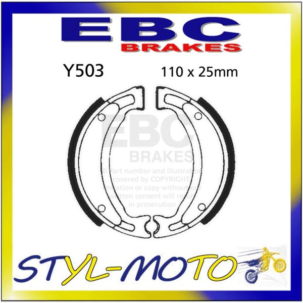 Y503 Rachen Vorne Links Ebc Yamaha Ytm 200 Eld 1989-image