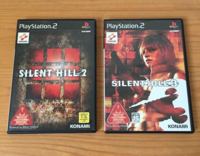 SILENT HILL(PS)、2と3(PS2) Lot 2 Silent Hill 2 & 3 PS2 Sony Playstation 2 Japanese Version