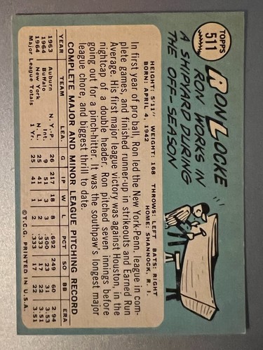 1965 Topps Baseball Singles - Pick Your Card -- 371 to 598 -- High Numbers - Picture 255 of 499