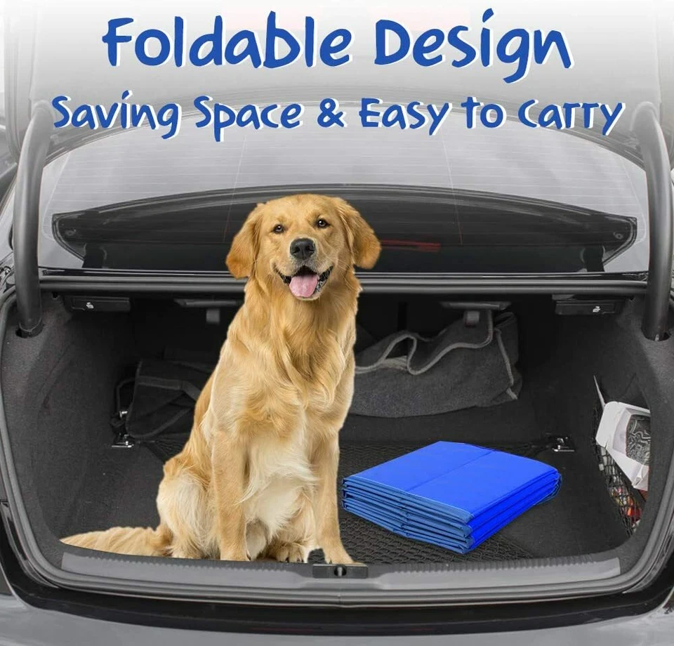 Ø80/100/120 cm Hundepool Doggy Pool Kinder Swimmingpool Hundebad Blau Faltbarer - Bild 3 von 4