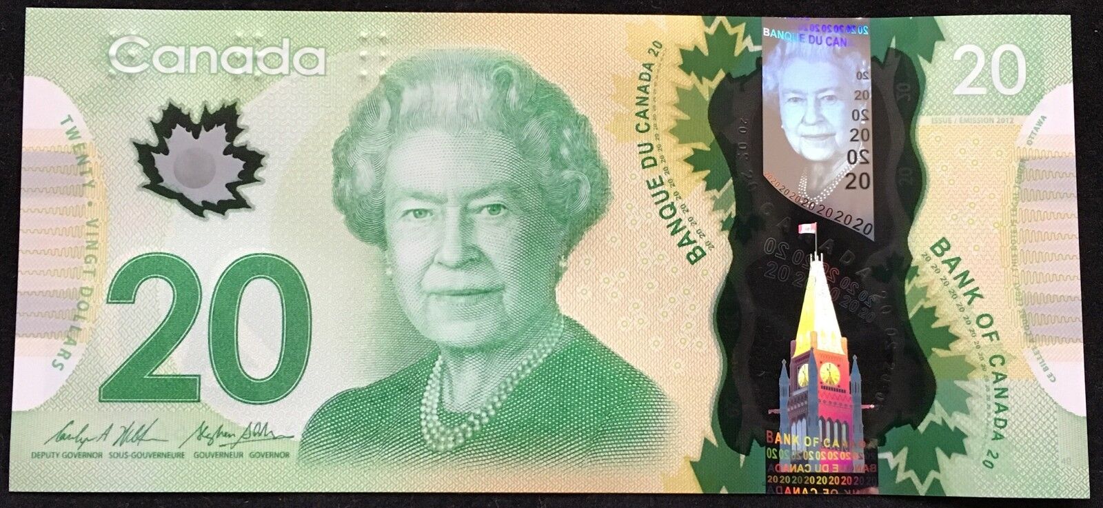 Banknote - 2012 Canada $20 Twenty Dollar Polymer, P108b, UNC