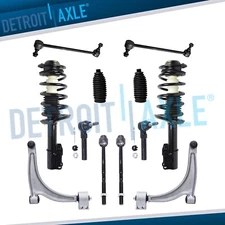 12pc Front Strut Lower Control Arm Sway Bar Tie Rod for Chevy Malibu Pontiac G6