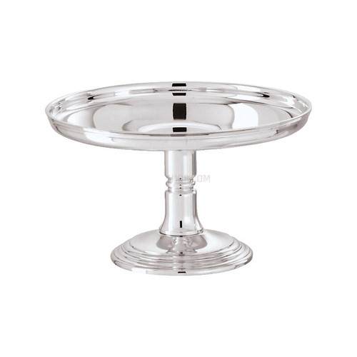 2-Tier Crown Silver Cake Stand - Zinc Alloy Cupcake & Dessert Tower With Handle