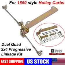 Progressive Linkage Kit Throttle Rod For 1850 Holley Carbs Dual Quad 2x4 1SET US