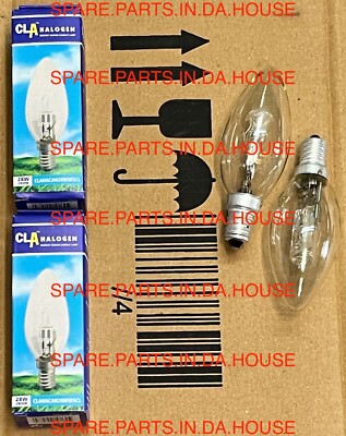 2 x Bosch Rangehood Lamp Light Bulb Globe DHU632D/02 DHU632DCH/01 DHU632DCH/02