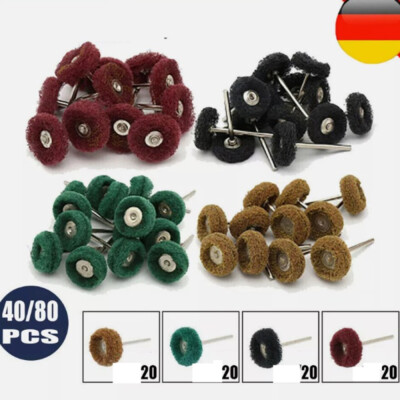 80Pcs 1'' 25mm Universal Schleifscheibe Polierscheibe Kit für Dremel Rotary Tools