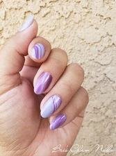 Color Street Nail Polish Strips - ULTRAVIOLET AGATE (FDS584) STONE LOOK PURPLE