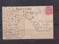 NEW SOUTH WALES, EUGOWRA cds., 1909 ppc. Young Girl, 1d. to Burwood via Cudal.
