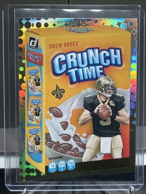 2022 Panini Donruss Football Drew Brees Crunch Time Case Hit New Orleans Saints