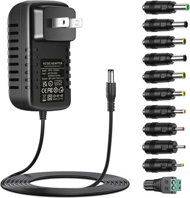 Universal DC15V 3A Power Supply with 11 DC Plug Tips AC120V to Dc15Volt 3000Ma 2