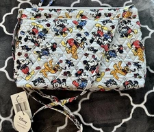 Vera Bradley / Disney  Large Hipster Crossbody Bag  Mickey Mouse Family Fun  NEW